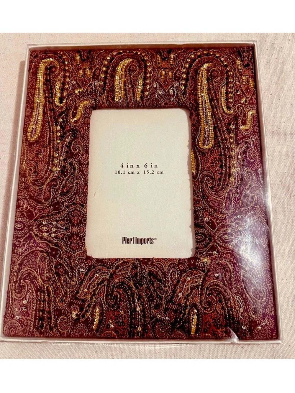 Pier 1 Imports | Frame | Jamavar Embroidered Desk Frame